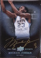 2013 Upper Deck All-Time Greats #70 Michael Jordan Silver Spectrum Autograph 1/1 Basketball Card