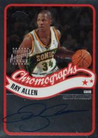 2003 Topps Chrome Chromographs #CA-RA Ray Allen Basketball Card