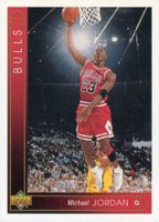 1993 Upper Deck #23 Michael Jordan No light in upper right corner Basketball Card