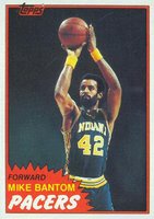 1981 Topps #89 Mike Bantom Mid-West Basketball Card