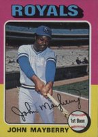 1975 Topps Mini #95 John Mayberry Baseball Card