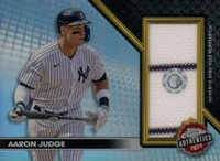 2024 Topps Chrome Topps Chrome Authentics Relics #TCAAJ Aaron Judge Baseball Card