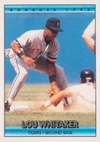 1992 Donruss #285 Lou Whitaker Baseball Card