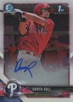 2018 Bowman Prospects Autographs Chrome #DH Darick Hall Baseball Card