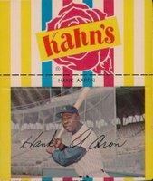 1969 Kahn's Wieners # Hank Aaron Small Baseball Card