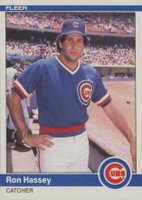1984 Fleer Update #U-49 Ron Hassey Baseball Card