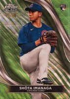 2024 Topps Chrome Black #43 Shota Imanaga Green Wave Baseball Card