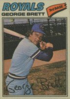 1977 Topps Cloth Stickers #7 George Brett Baseball Card