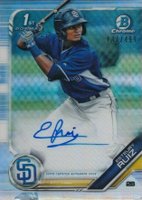 2019 Bowman Prospect Autographs Chrome #ER Esteury Ruiz Refractor Baseball Card