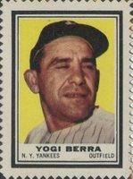 1962 Topps Stamps # Yogi Berra Baseball Card