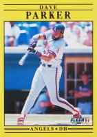 1991 Fleer Update #U-10 Dave Parker Baseball Card
