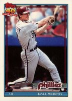 1991 Topps Tiffany #545 Dale Murphy Baseball Card