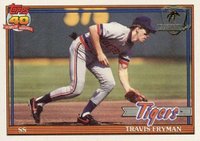 1991 Topps Desert Shield #128 Travis Fryman Baseball Card