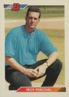 1992 Bowman #290 Troy Percival Baseball Card