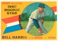 1960 Topps #128 Bill Harris Rookie Star Baseball Card