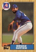 1987 Topps Tiffany #435 Bruce Sutter Baseball Card