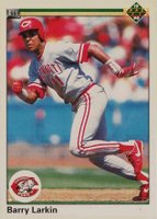 1990 Upper Deck #167 Barry Larkin No Copyright Baseball Card