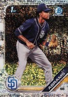 2019 Bowman Draft #BDC85 CJ Abrams Chrome-Fielding-Sparkle Baseball Card