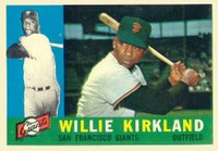 1960 Topps #172 Willie Kirkland Baseball Card