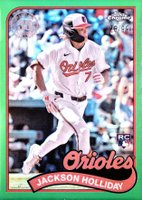 2024 Topps Chrome Update 1989 Topps Baseball #3 Jackson Holliday Green Refractor Baseball Card