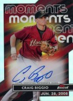 2023 Topps Finest Finest Moments Autographs #FMACB Craig Biggio Baseball Card
