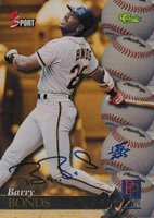 1995 Classic 5 Sport Autographs # Barry Bonds Baseball Card