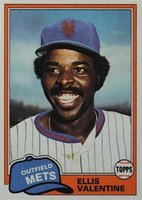 1981 Topps #849 Ellis Valentine Traded Baseball Card