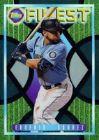 2022 Topps Finest Flashbacks #69 Eugenio Suarez Black Refractor Baseball Card