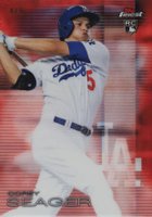 2016 Finest #58 Corey Seager Red Refractor Baseball Card