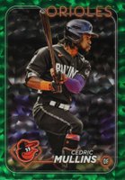 2024 Topps #370 Cedric Mullins Green Crackle Foil Board Baseball Card