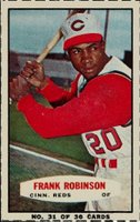1964 Bazooka #31# Frank Robinson Uniform # shows Baseball Card