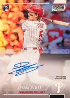 2022 Topps Stadium Club Chrome Autographs #BS Bryson Stott Baseball Card
