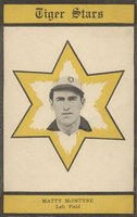 1909 Topping & Co. Detroit Tigers Postcards # Matty McIntyre Baseball Card