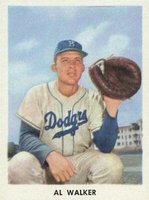 1955 Golden Stamps Brooklyn Dodgers # Rube Walker Baseball Card