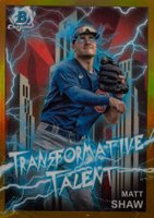 2023 Bowman Draft Transformative Talent #TT7 Matt Shaw Gold Baseball Card