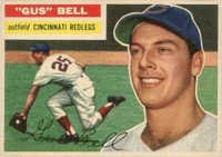 1956 Topps #162 Gus Bell Gray Back Baseball Card