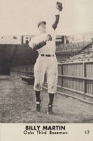1948 Smith's Oakland Oaks #17 Billy Martin Baseball Card