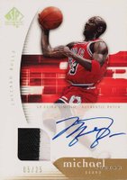 2005 SP Authentic #12 Michael Jordan Extra Limited-Autograph Patch Basketball Card