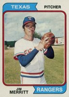 1974 Topps #318 Jim Merritt Baseball Card