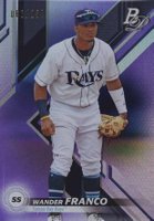 2019 Bowman Platinum Top Prospects #TOP9 Wander Franco Purple Baseball Card