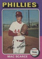 1975 Topps Mini #527 Mac Scarce Baseball Card