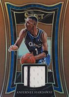 2020 Panini Select Selective Swatches #AHR Anfernee Hardaway Copper Prizm Basketball Card