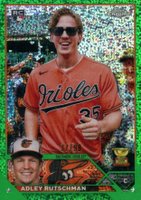 2023 Topps Chrome #1 Adley Rutschman SP-Green Speckle Refractor Baseball Card
