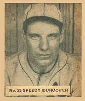 1936 Goudey World Wide Gum  #25 Speedy Durocher Baseball Card
