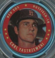 1971 Topps Coins #58 Carl Yastrzemski Baseball Card
