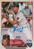 2023 Topps Chrome Topps Chrome Legends Autograph #CLACJ Chipper Jones Baseball Card