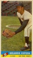1959 Bazooka Hand Cut # Orlando Cepeda Baseball Card