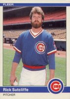 1984 Fleer Update #U-114 Rick Sutcliffe Baseball Card