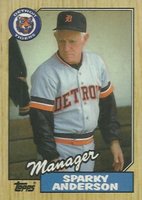 1987 Topps #218 Sparky Anderson Baseball Card