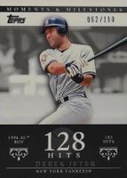 2007 Topps Moments & Milestones  #83 Derek Jeter 128 Hits Baseball Card